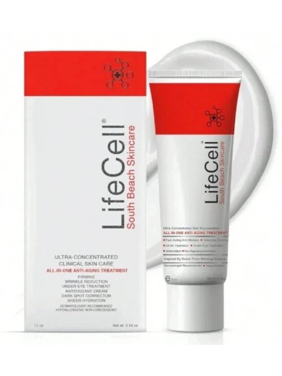 LifeCell Other - LifeCell South Beach All-In-One Anti Aging Treatment Cream 2.54oz 75ml New